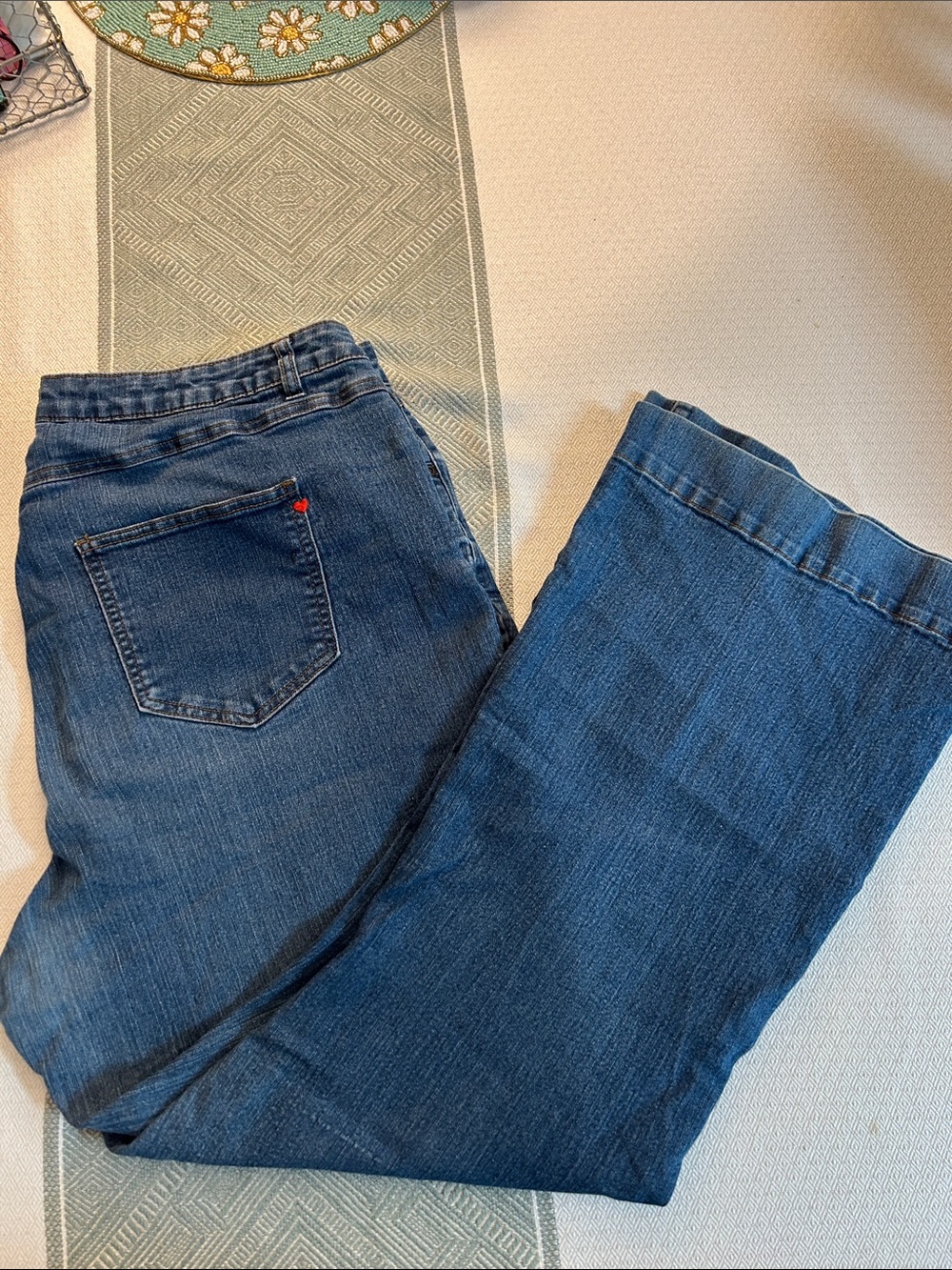 Denim 24/7 Women's Dark Blue Flare Jeans